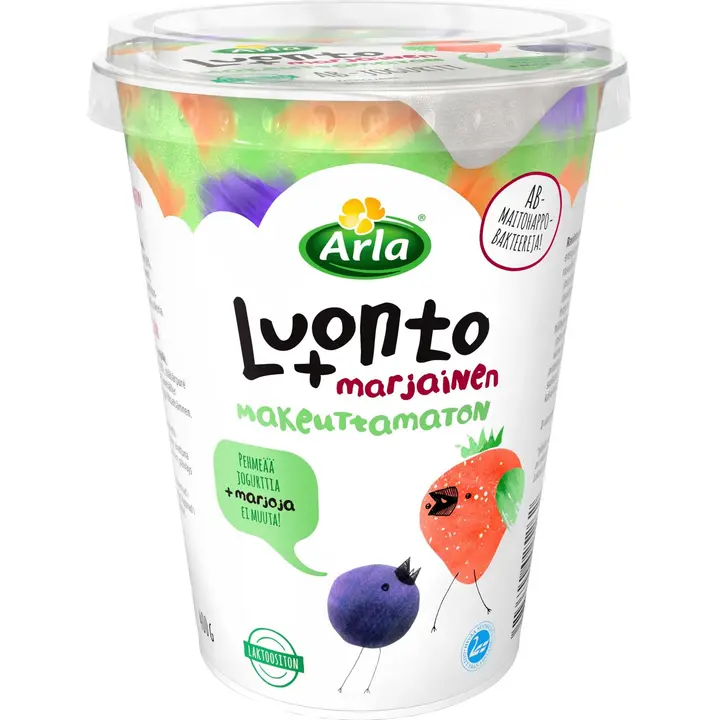Arla Luonto+AB makeuttamaton marjainen jogurtti 400 g