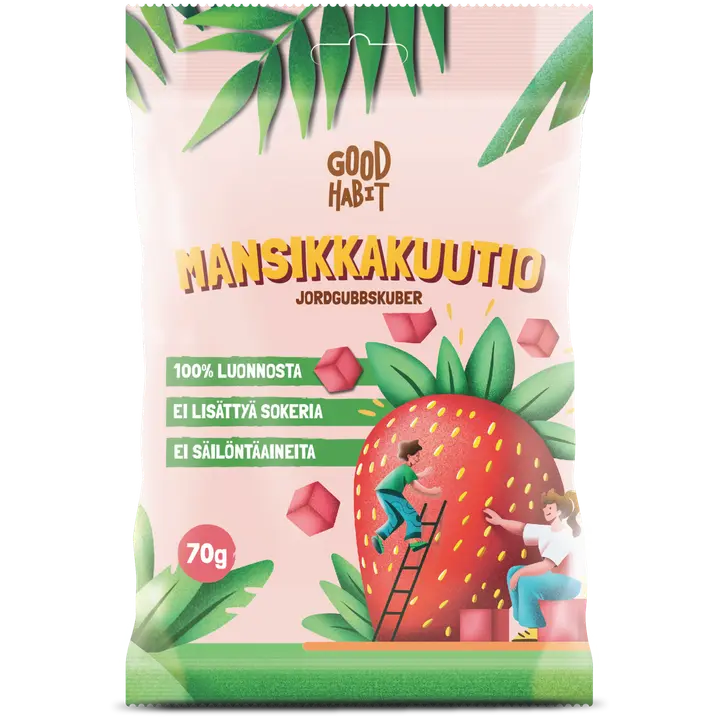 Good Habit Mansikkakuutio 70g