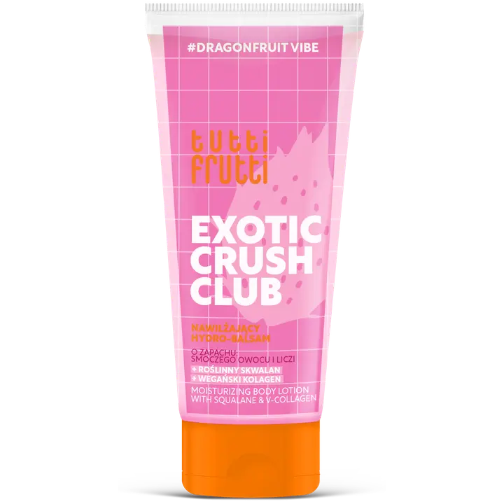 Tutti Frutti Exotic Crush Club vartalovoide lohikäärmehedelmä, skvalaani ja v-kollageeni 200 ml