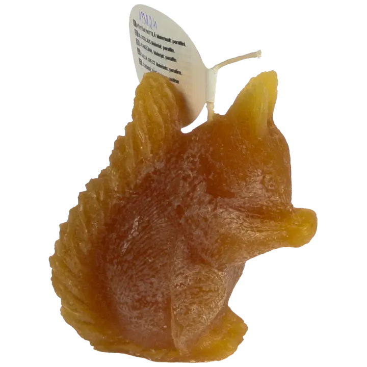 Orava kynttilä 8 cm valo ruskea