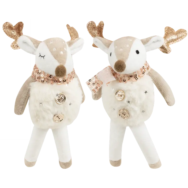 Roikkuva koristehahmo Poro Kulta 23 cm, erilaisa