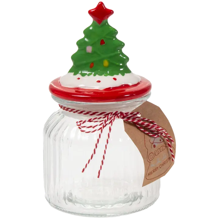 AmandaB lasipurkki Joulukuusi 18 cm