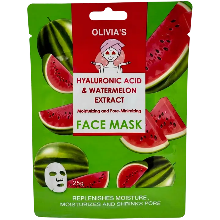 OLIVIA'S kasvonaamio hyaluroni & vesimeloni