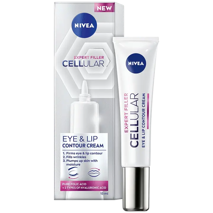 NIVEA 15ml Cellular Expert Filler Eye & Lip Contour Cream -silmänympärysvoide