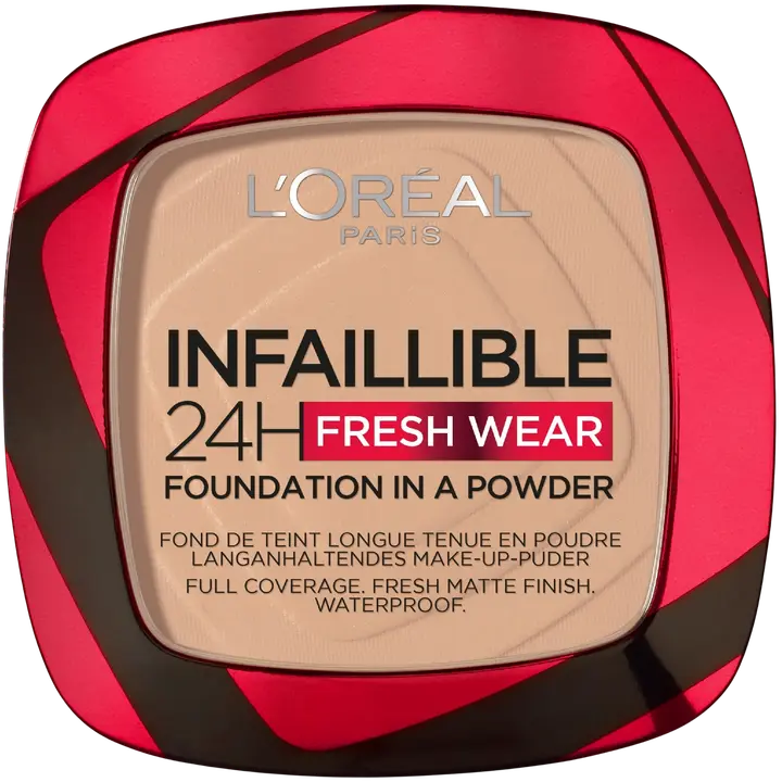 L'Oréal Paris Infaillible 24H Fresh Wear Foundation in a Powder Meikkipuuteri Neutral Undertone 30 ml