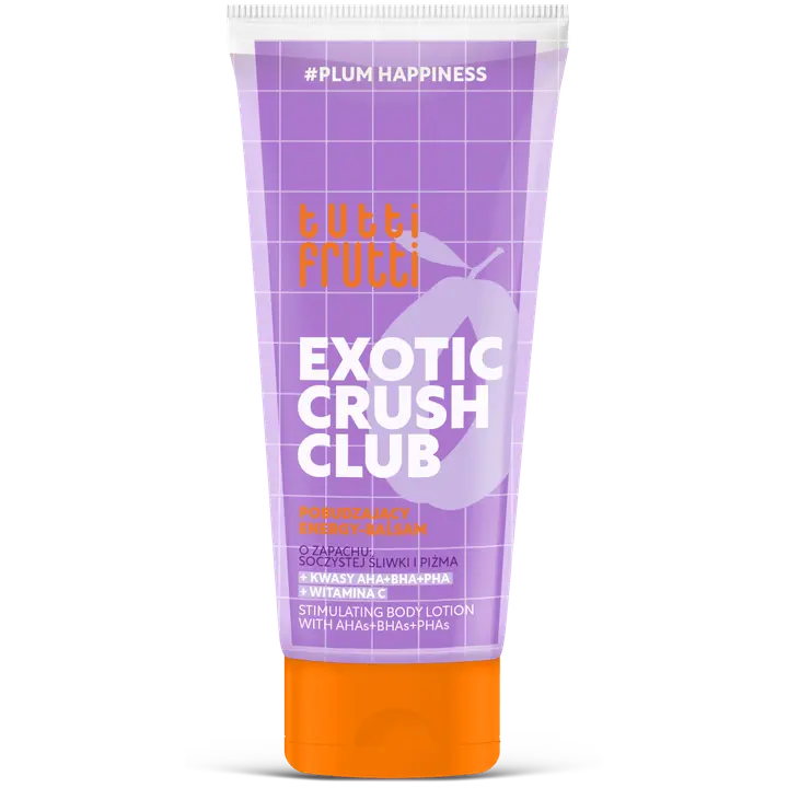 Tutti Frutti Exotic Crush Club vartalovoide luumu ja AHA + BHA + PHA -hapot 200 ml