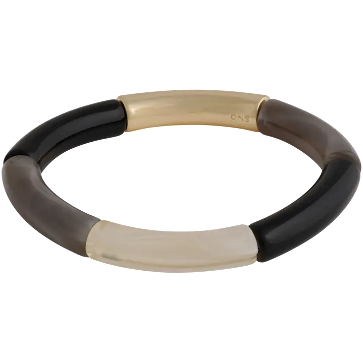 SNÖ of Sweden Becky pieni joustava rannekoru kulta/harmaa