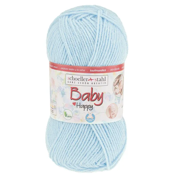 Schoeller+Stahl neulelanka Baby Happy 50 g vaaleansininen