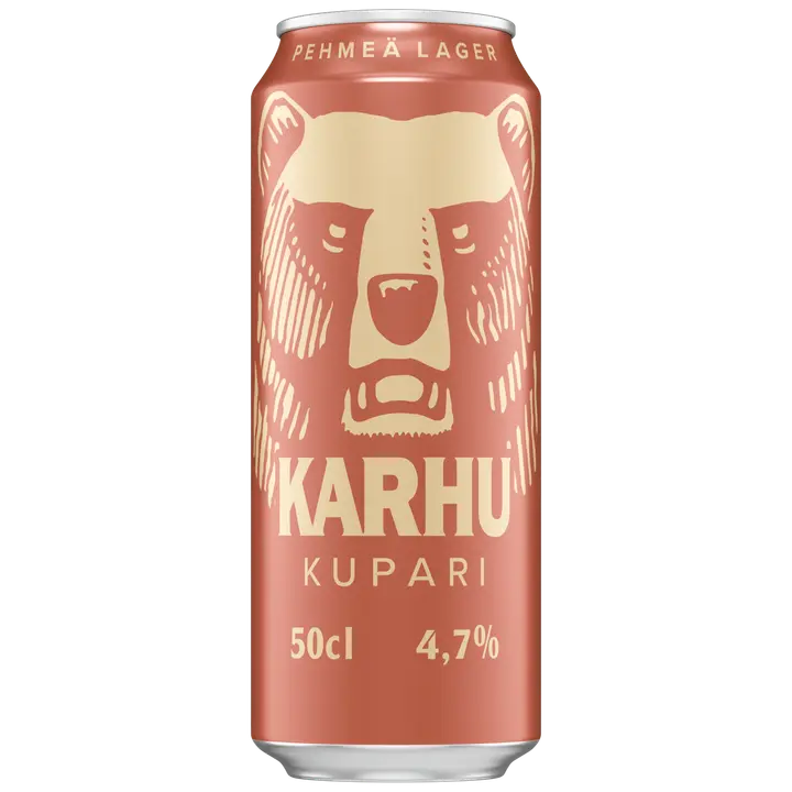 Karhu Kupari Lager olut 4,7 % tölkki 0,5 L