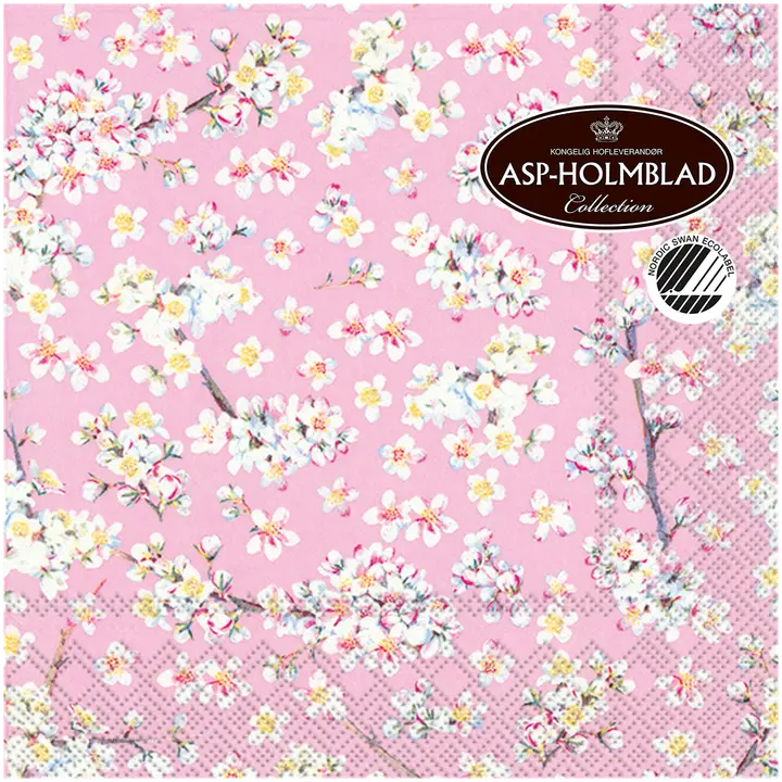 Asp lautasliina 33 cm harmoninen ruusukuvio