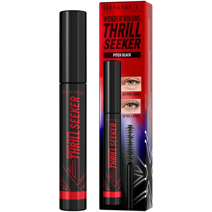 Rimmel London Wonder'Volume Thrill Seeker Mascara 8 ml 004 Pitch Black ripsiväri