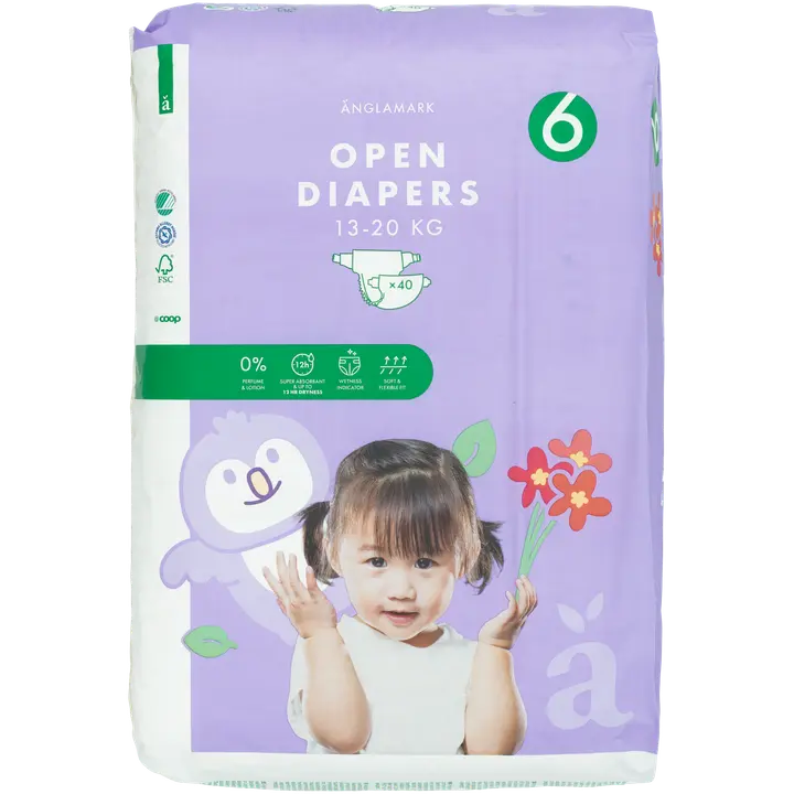 Änglamark teippivaippa koko 6,13-20 kg 40 kpl