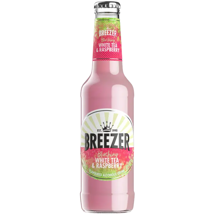 Breezer  White Tea & Raspberry juomasekoitus 4 % lasipullo 0,275 L