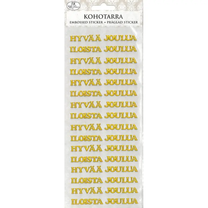 J.K. Primeco kohotarra Hyvää joulua kulta