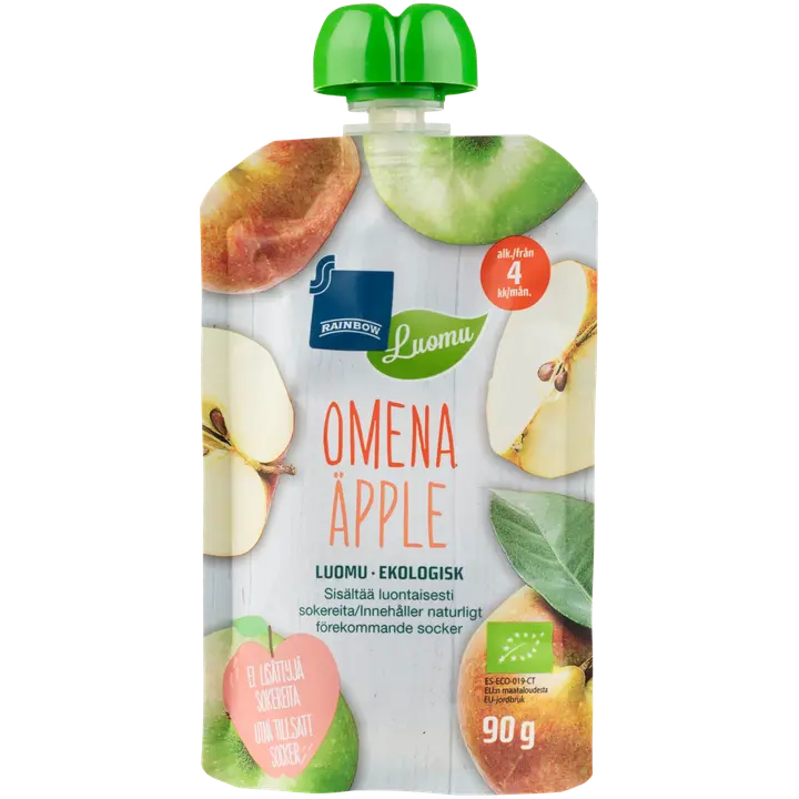 Rainbow omenasose luomu 90 g 4 kk