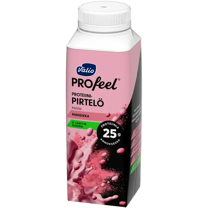Valio PROfeel® proteiinipirtelö 2,5 dl mansikka laktoositon