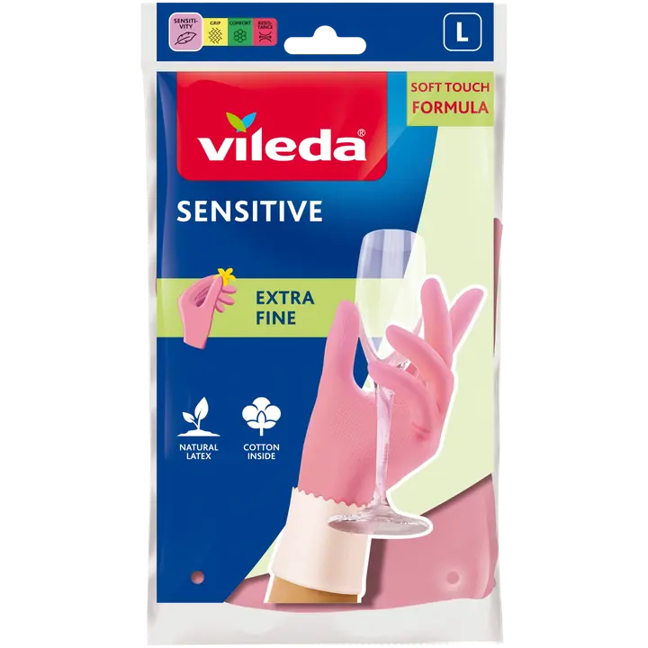 Vileda Sensitive L talouskäsine 1 pari