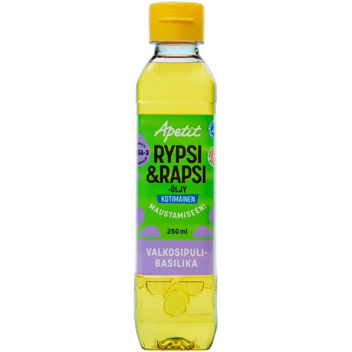 Apetit Kotimainen Rypsi&rapsiöljy valkosipuli-basilikanmakuinen 250ml