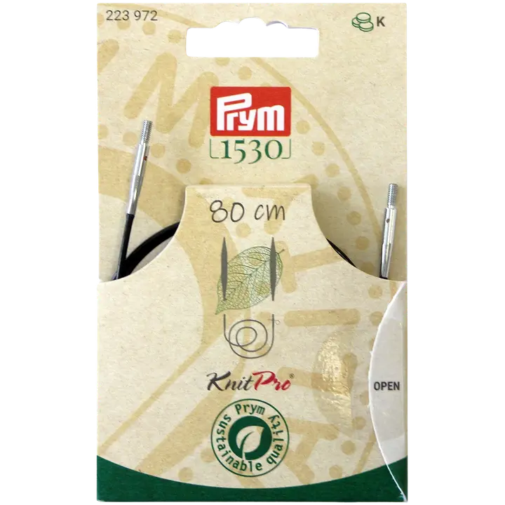 Prym 1530 pyöröpuikon kaapeli 80 cm ja tarvikkeet