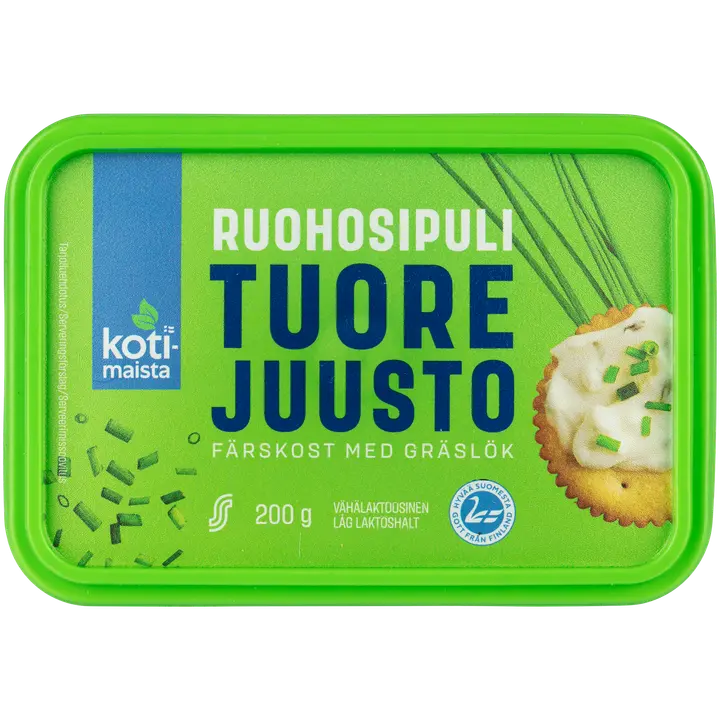 Kotimaista Tuorejuusto ruohosipuli 200g