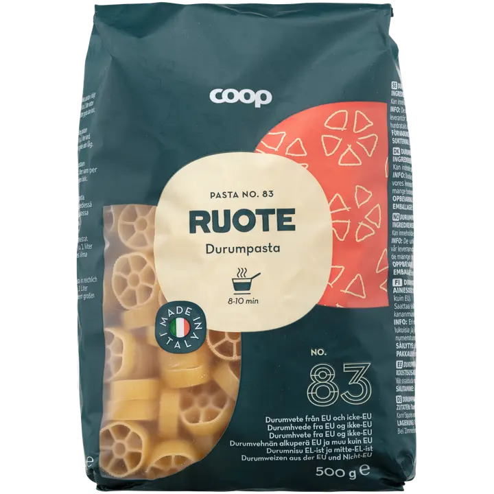 Coop Ruote pasta 500 g