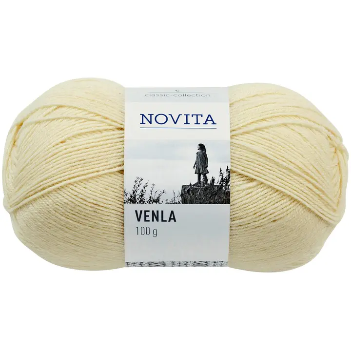 Novita Venla 100g lanka luonnonvalkoinen