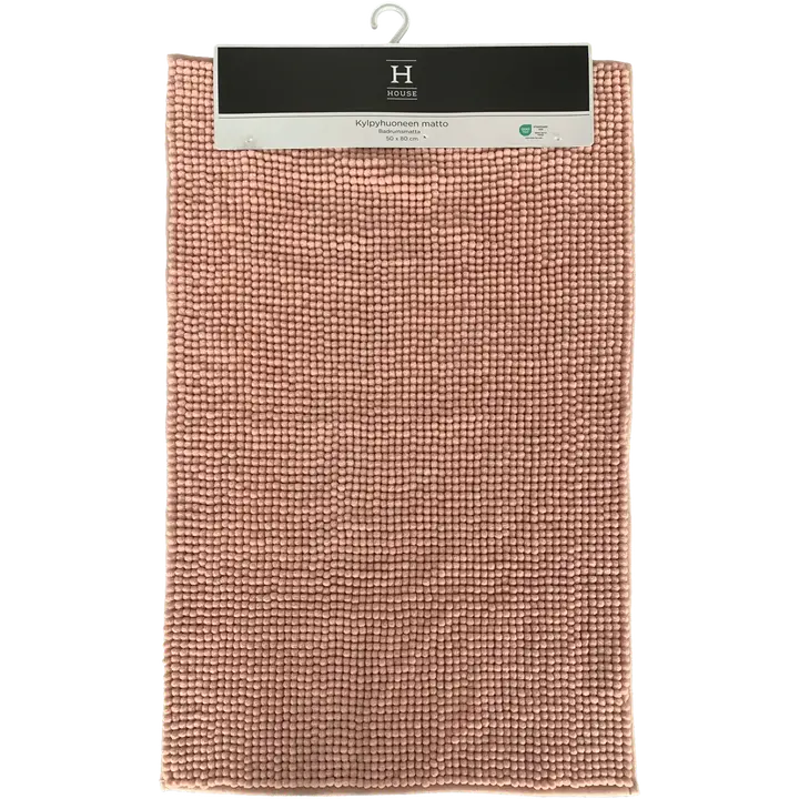 House kylpyhuonematto Chenille 50x80 cm roosa