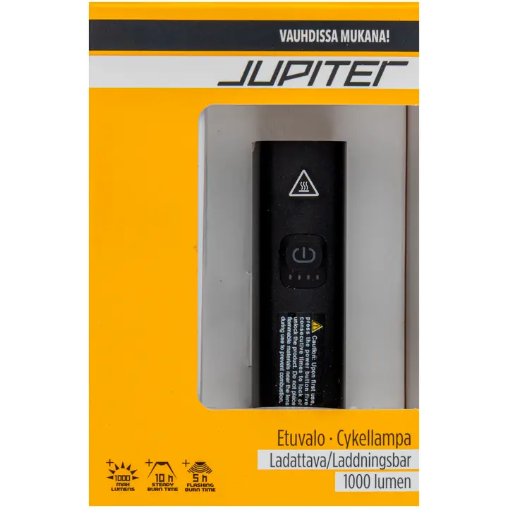 Jupiter pyörän etuvalo ladattava 1000 lumen