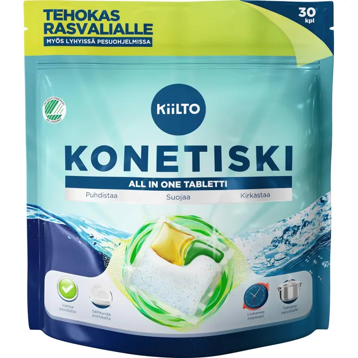 Kiilto All in 1 konetiskitabletti 30 kpl