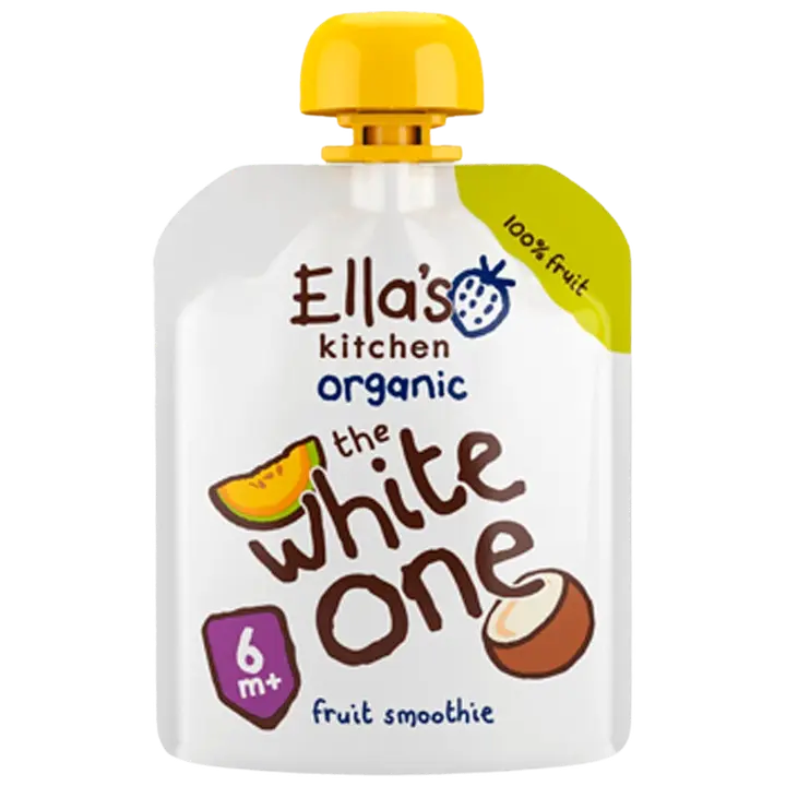 Ella's Kitchen The White One, Valkoinen hedelmäsmoothie alkaen 6kk LUOMU 90g