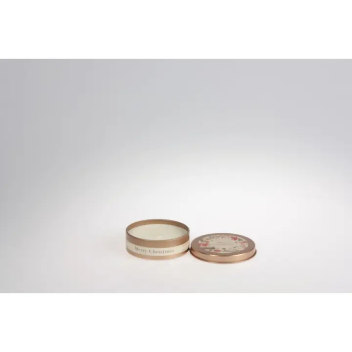 Tuoksukynttilä metallirasiassa x-mas