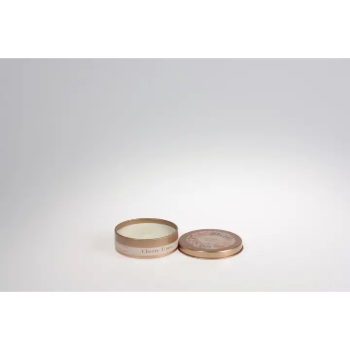 Tuoksukynttilä metallirasiassa cherry