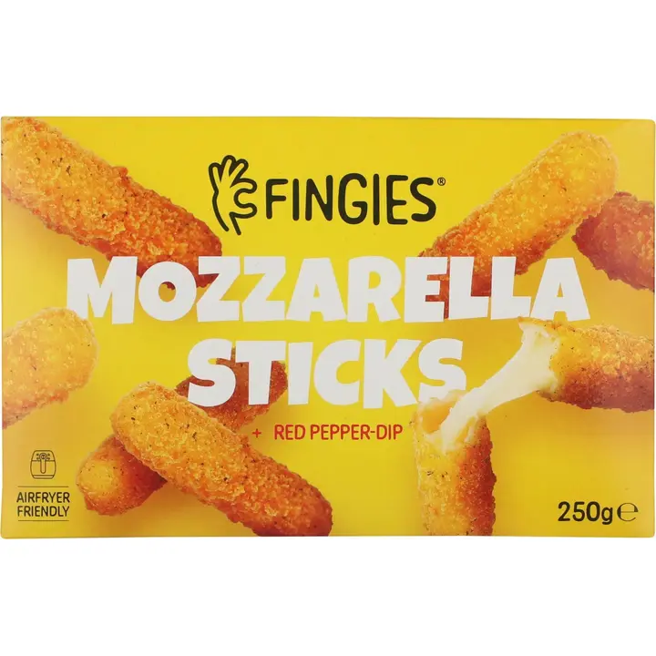 Fingies - Mozzarella sticks med dip 250g