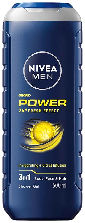 NIVEA MEN 500ml Power Fresh suihkugeeli