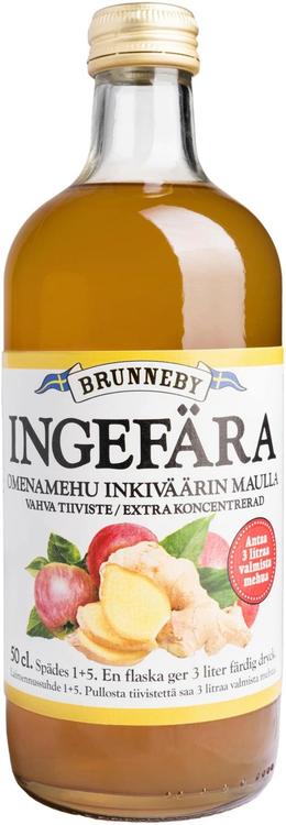 Brunneby Inkiväärimehutiiviste 0,5L