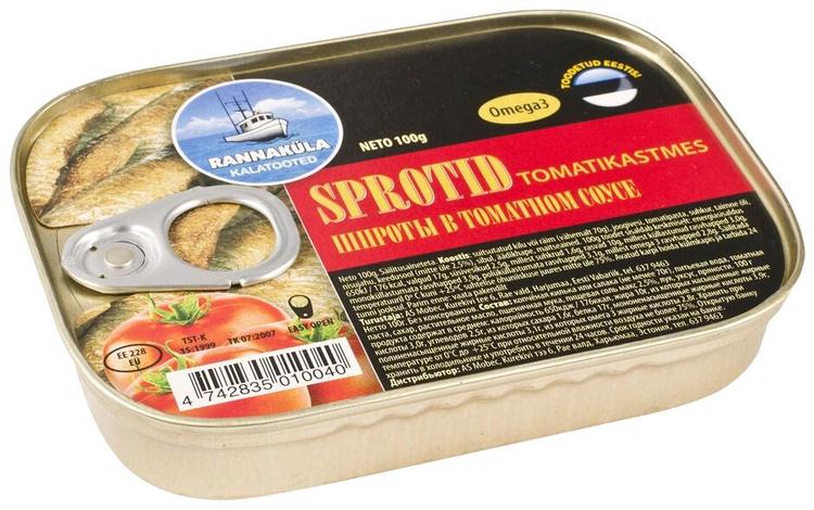 Sprotid tomatikastmes 100 g