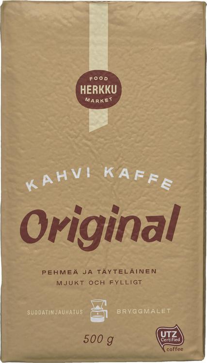 Herkku Original suodatinjauhettu kahvi UTZ 500 g