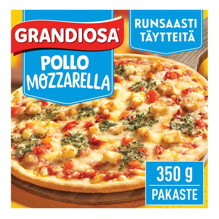 Grandiosa pollo mozzarella kiviuuni pakastepizza 350g