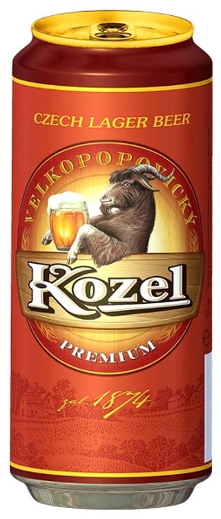 Velkopopov. Kozel Premium hele õlu 4,8%vol 500ml