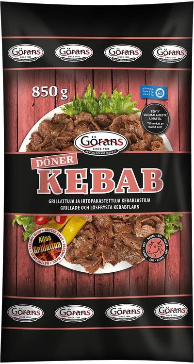 Görans grillatut ja irtopakastetut kebablastut 850g