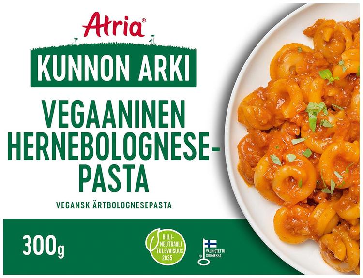 Atria Kunnon Arki Vegaaninen Hernebolognesepasta 300g