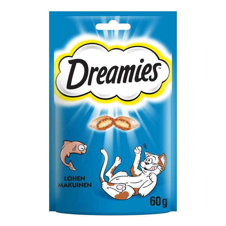 Dreamies sis. Lohta - Kissanherkku pussissa - (60 g)