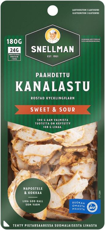 Snellman Paahdettu kana sweet&sour 180g