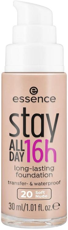 essence stay ALL DAY 16h long-lasting Foundation 20 Soft Nude 30 ml