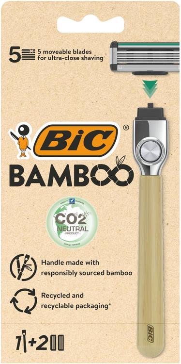 BIC Bamboo varsi ja 2 vaihtoterää