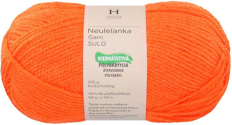 House neulelanka akryyli Sulo 100 g Orange 11255