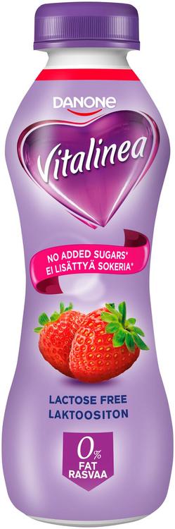 Danone Vitalinea juotava mansikkajogurtti 290g