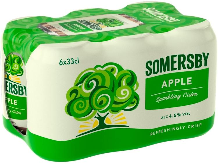 6-pack Somersby Apple omenasiideri 4,5 % tölkki 0,33 L