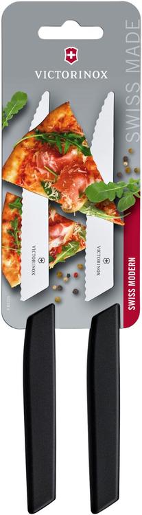 Victorinox pizzaveitsi Swiss Modern 12 cm 2 kpl musta