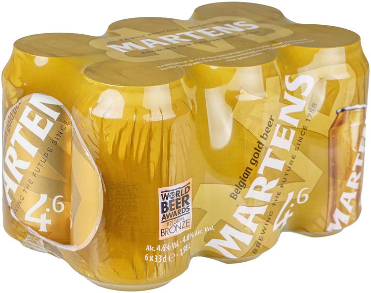 MARTENS Gold Lager 6 x 33cl 4,6% tlk olut